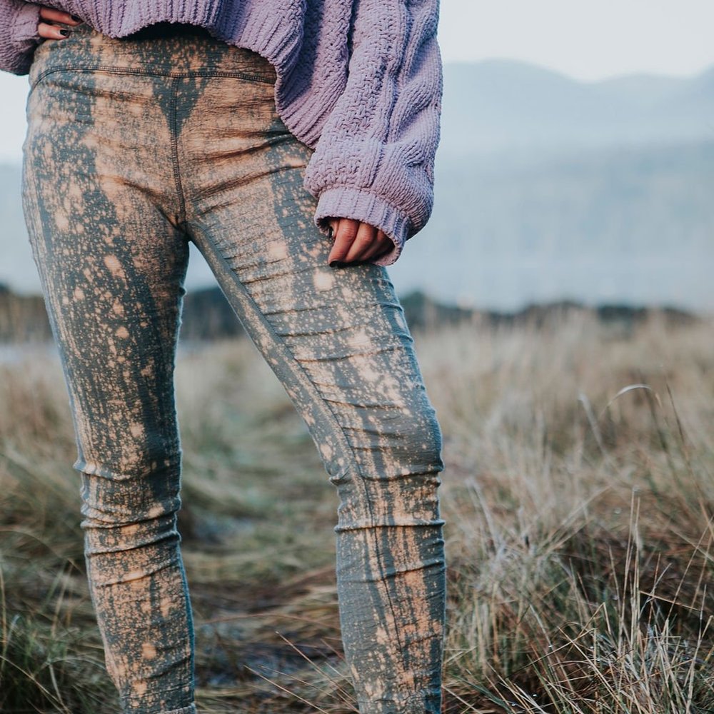 Elfarrow ✧Midnight✧ Dyed Cotton Stretch Leggings
